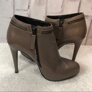 All Saints Taupe Ankle Boots